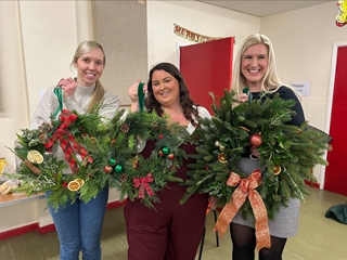 Friends of School Wreath making